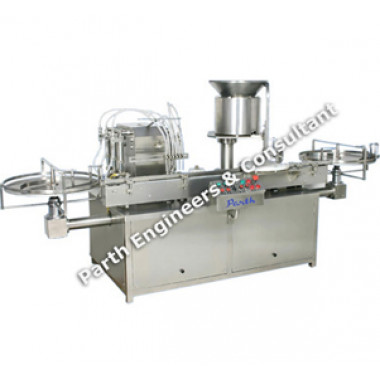 VIAL FILLING & RUBBER STOPPERING MACHINE