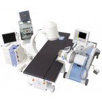 extracorporeal lithotripter / trolley-mounted / with C-arm / with lithotripsy table