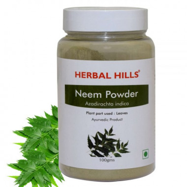 Herbal Hills Neem Powder - 100g Each (Pack of 2) Bottle