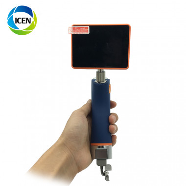 IN-P020 Portable Digital Rechargeable  Fiber Intubation Video Laryngoscope With a adult Blade